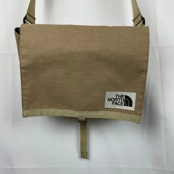 The North Face Berkeley Messenger Satchel Bag Brown Flap Top Adjustable NF0A3KWJ - Picture 3 of 9